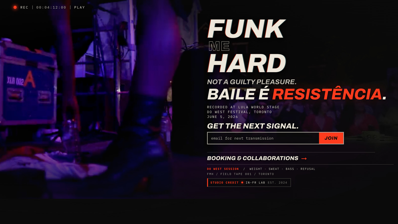 Funk Me Hard VJ system interface